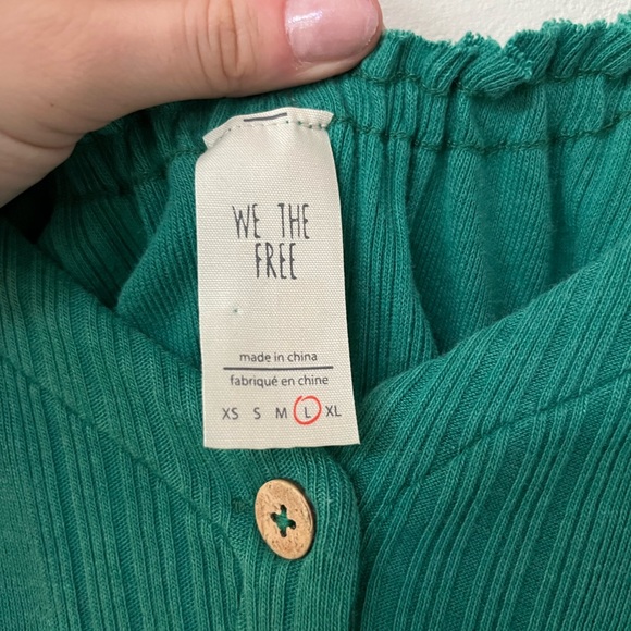 Free people knit cropped button up - Picture 5 of 6